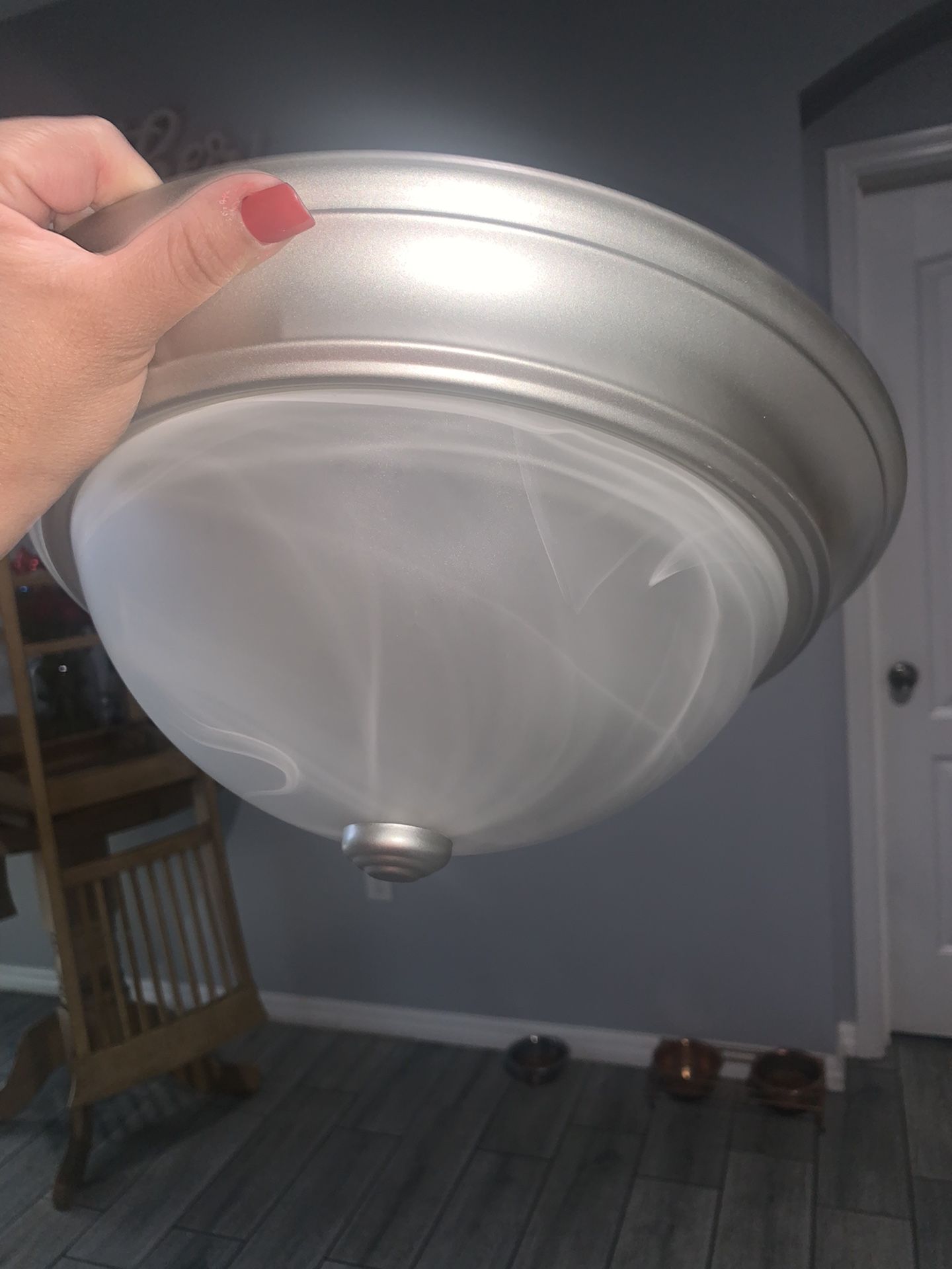 Satin Nickel Mount Light