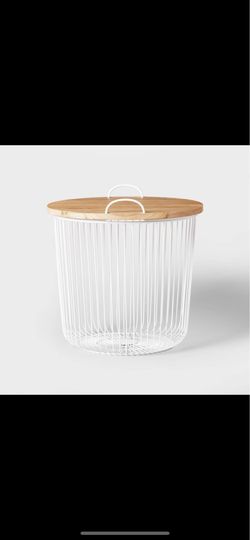 Wire Kids' Storage Floor Bin White - Pillowfort™