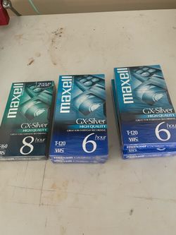Unopened Blank VHS Tapes