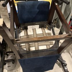 3 Blue Velvet Chairs 