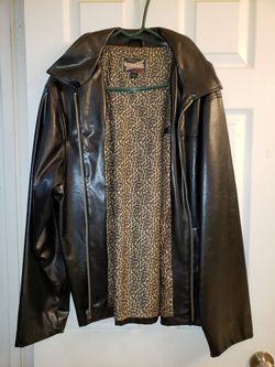 Tonic Pure Lounge BC Ethic Faux Leather Jacket Men Size L Black