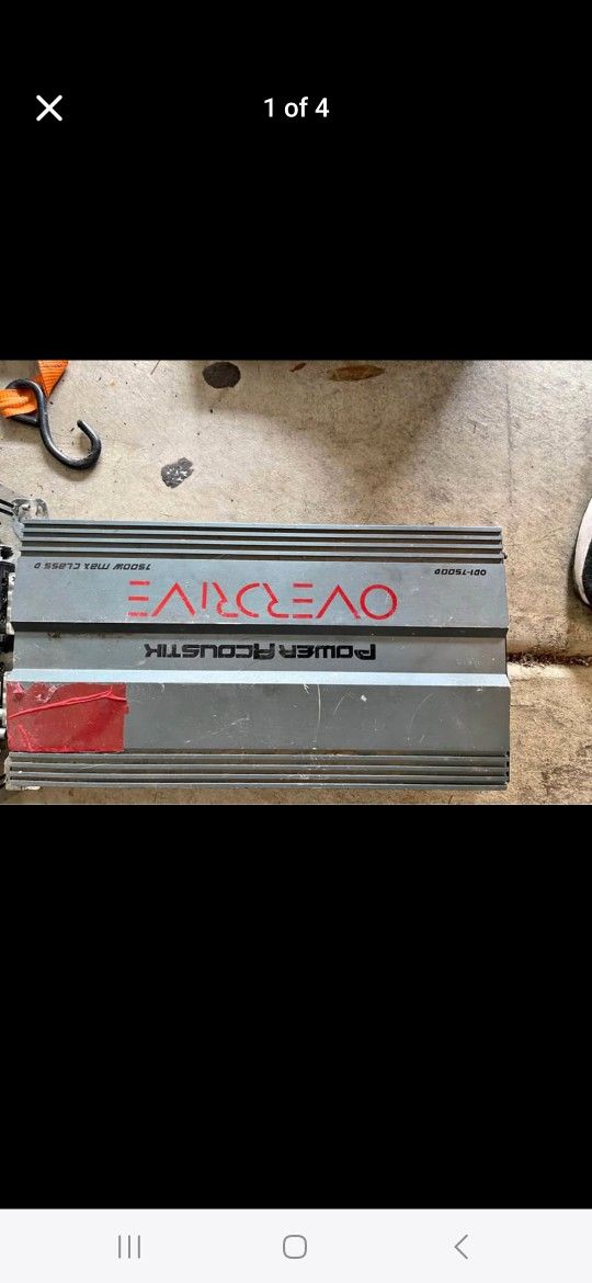 Overdrive Amp 7500 Watts Max 125.00