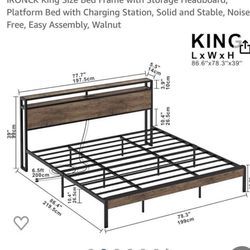 King bed frame