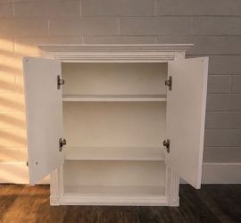White wall drawer