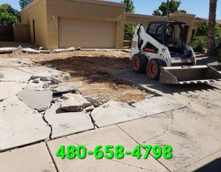 Dump Truck With Skid Steer