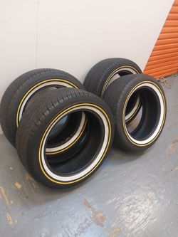Vogue Tires Tyers 235 55 17 Set Of 4 White Wall