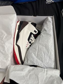 Air Jordan 3 White Black Red Sneakers