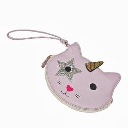 Luv Betsey by Betsey Johnson Cat Unicorn Wristlet Coin Purse Wallet
