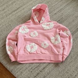 Denim Tears the Cotton Wreath Hoodie Pink