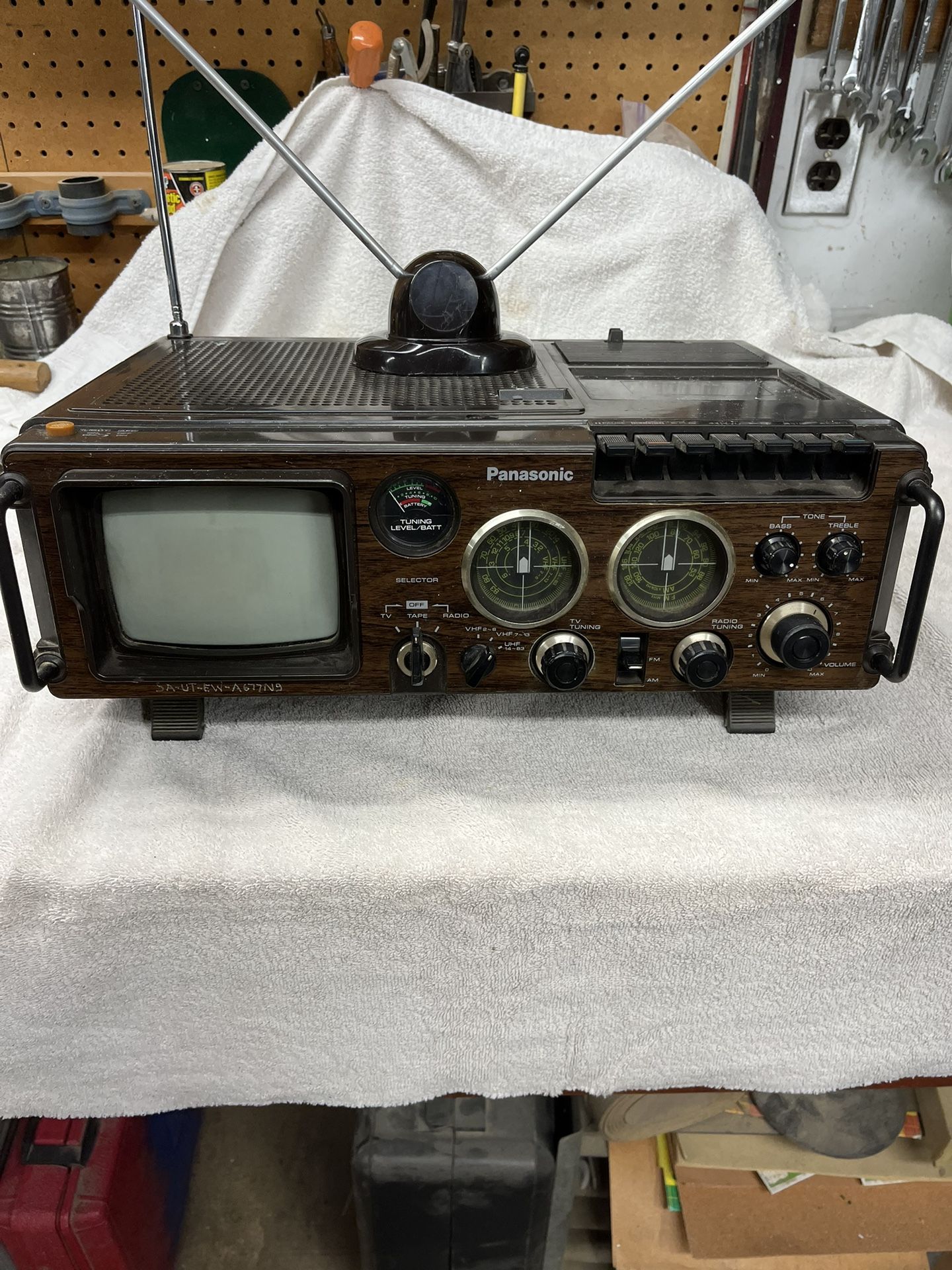 Vintage Panasonic TV Cassette Radio