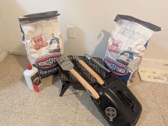 Complete BBQ set, everything you need, portable, just need to bring food to grill