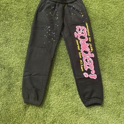 Black Sp5der Pants