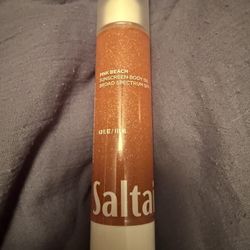 Saltair Pink Beach Sunscreen Body Oil SPF 50 W/glitter