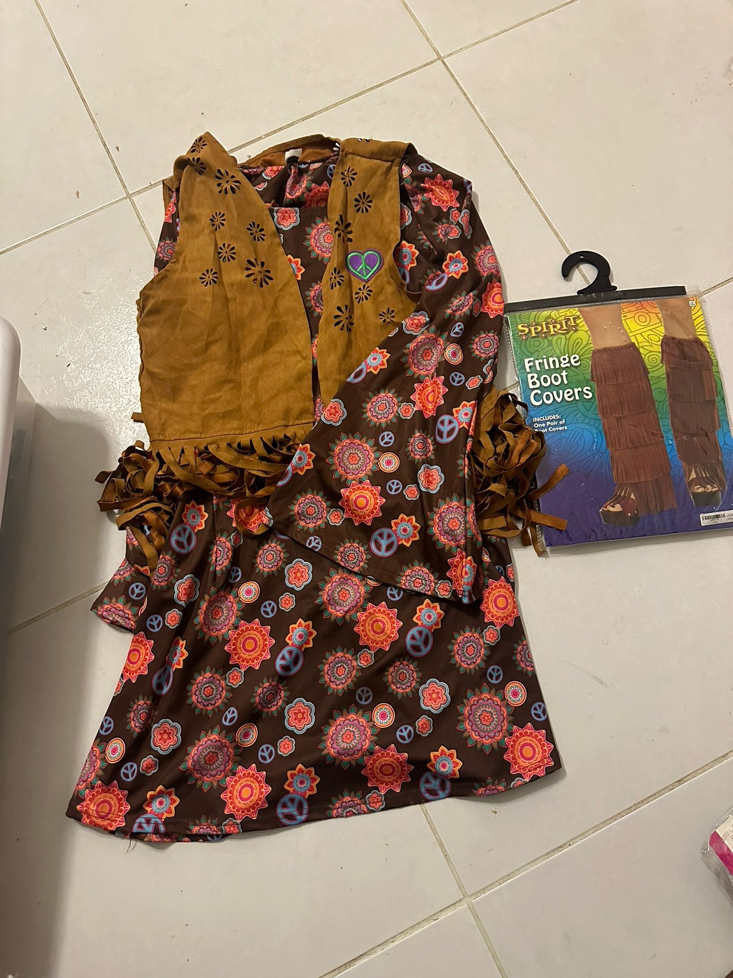 Hippie Costume With Boot Fringe