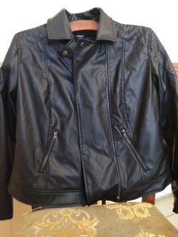 Leather coat for woman Xl