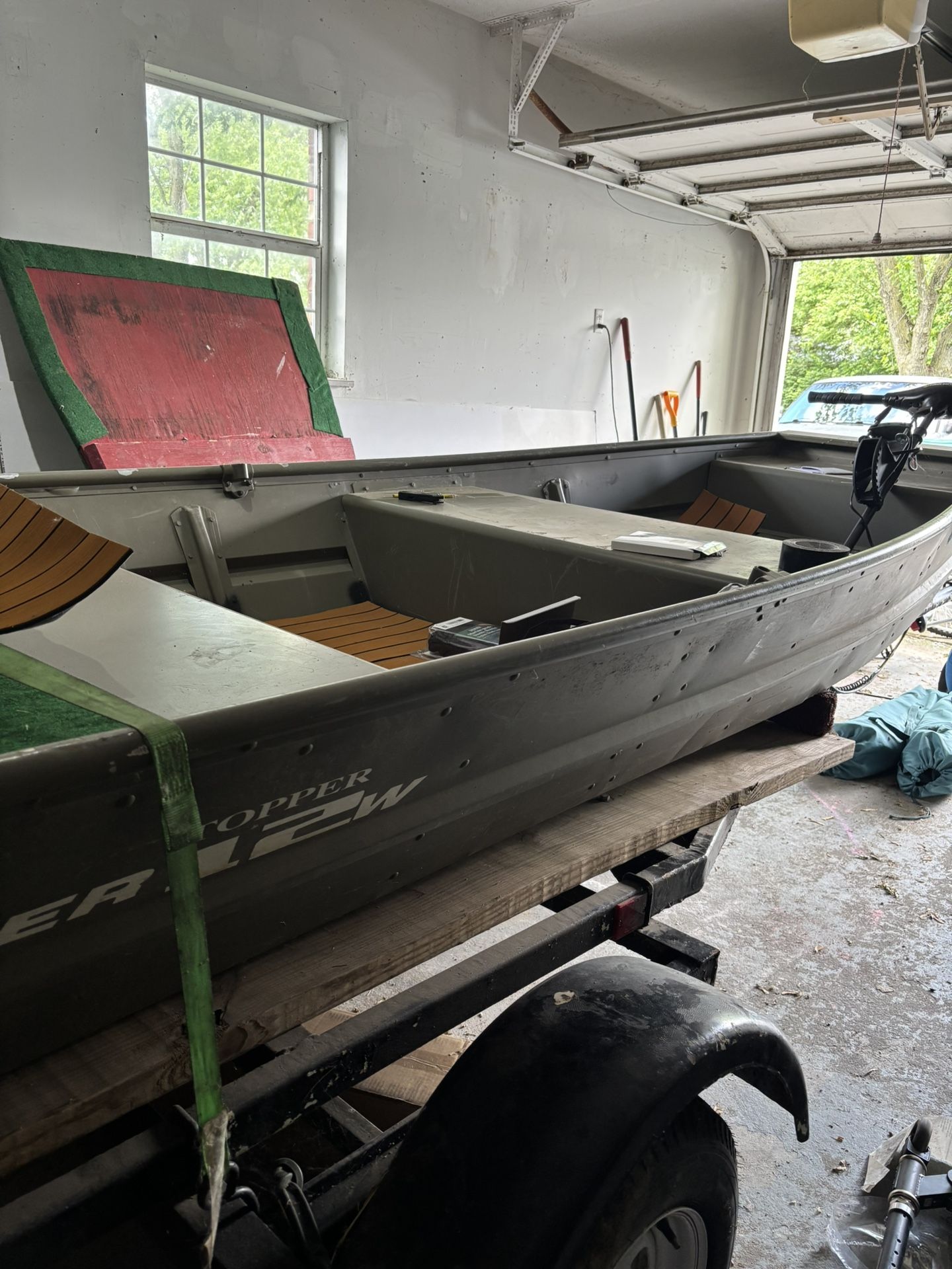 12ft Jon Boat Tracker W/ Trailer