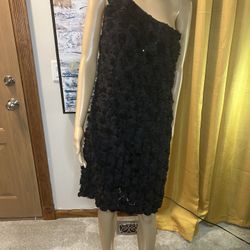 Black Floral Cocktail Dress