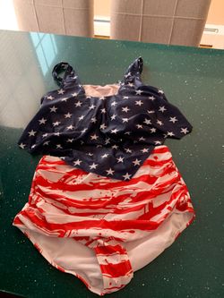 Two piece bathing suit XL