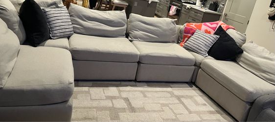 Bassett Custom Couch With Ottoman