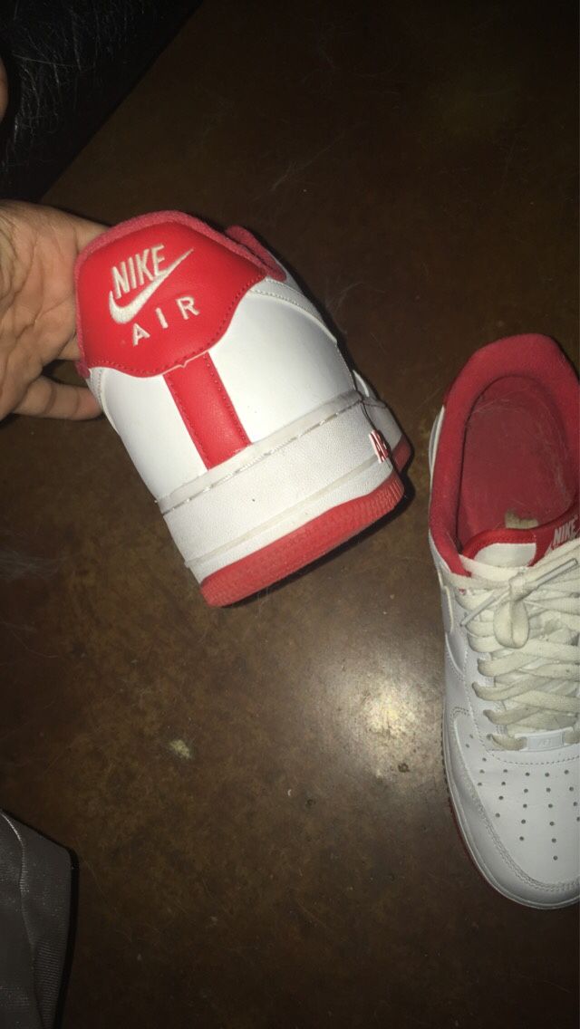 Red Bottom Air Force ones