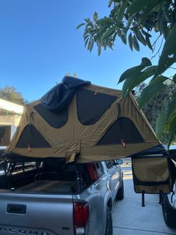 Rooftop tent and bed rack combo