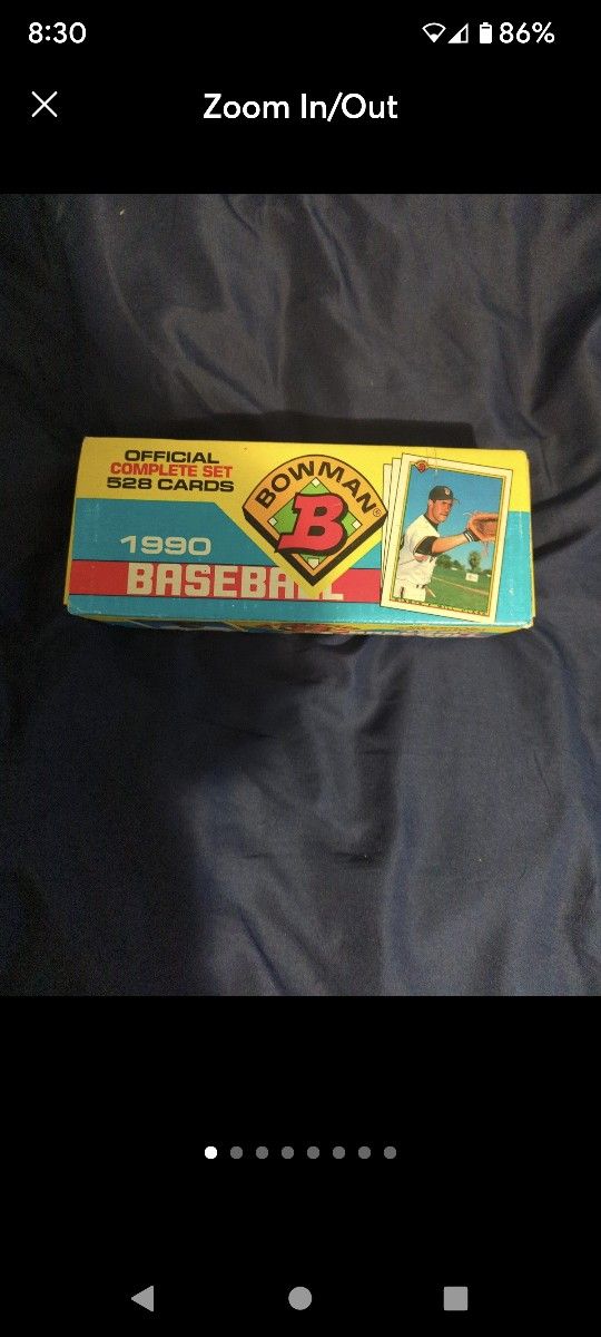 1990 Bowman complete set baseball cards