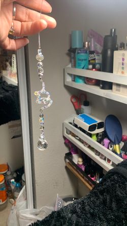 Crystal Beaded Spiral Suncatcher Hanging Ornament