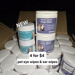 New Pet Ear Wipes And Pet Eye Wipes  