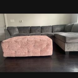 Pink Ottoman 