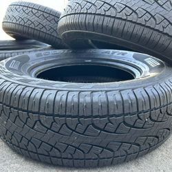 265 70 17 PIRELLI SCORPION ATR USED TIRES 