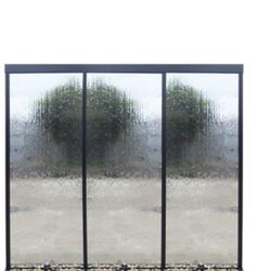 Aluminum exterior fountain wall commercial triple fountain wall with colored lights Jaavan patio 96x90 xxxl