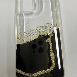 iPhone 14 Pro Case- Glitter Marble