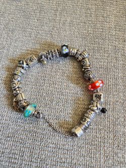 Pandora bracelets and charms
