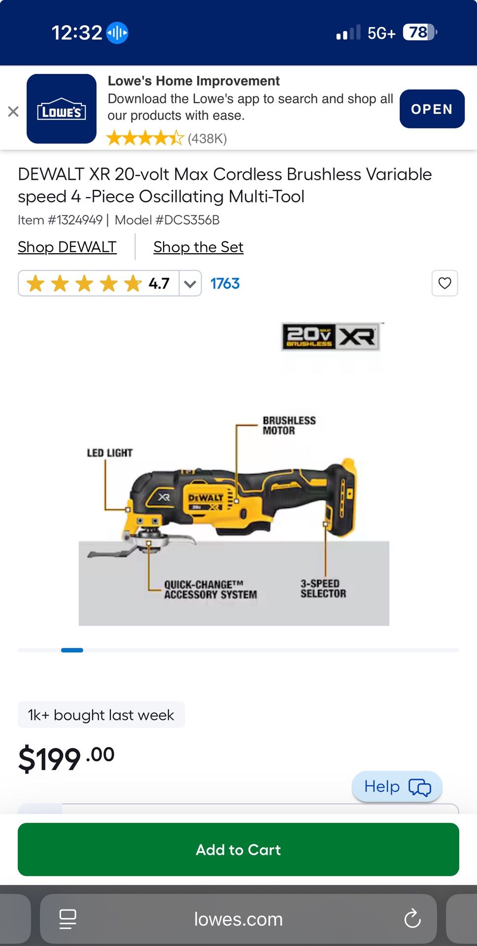 Dewalt Xr Multitool 3 Speed