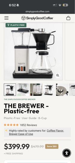 THE BREWER-plastic-free coffee machine have two