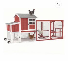 Medium Chicken Coop with Run for 4-8 Chickens Expandable to Large Coop - PET24