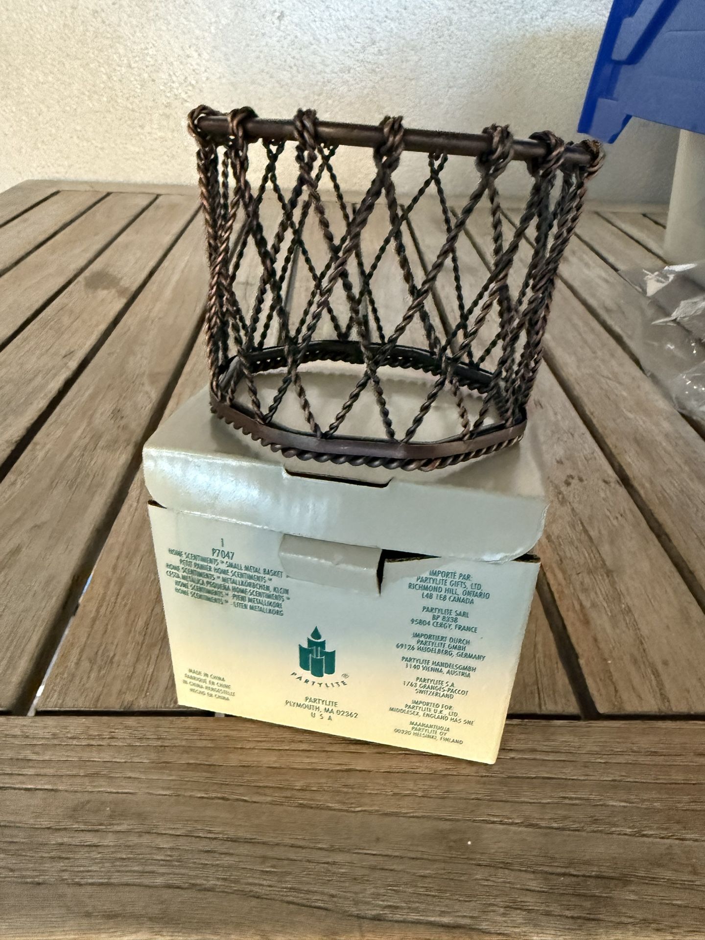 Partylite Small Metal Basket