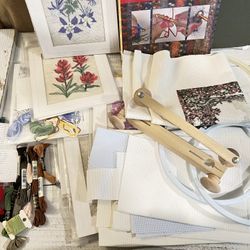 Embroider Retro  Floral  kit ! 