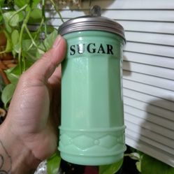 Vintage Jadeite Glass Sugar Shaker