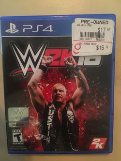 Sony PlayStation ps4 wwe 2k16