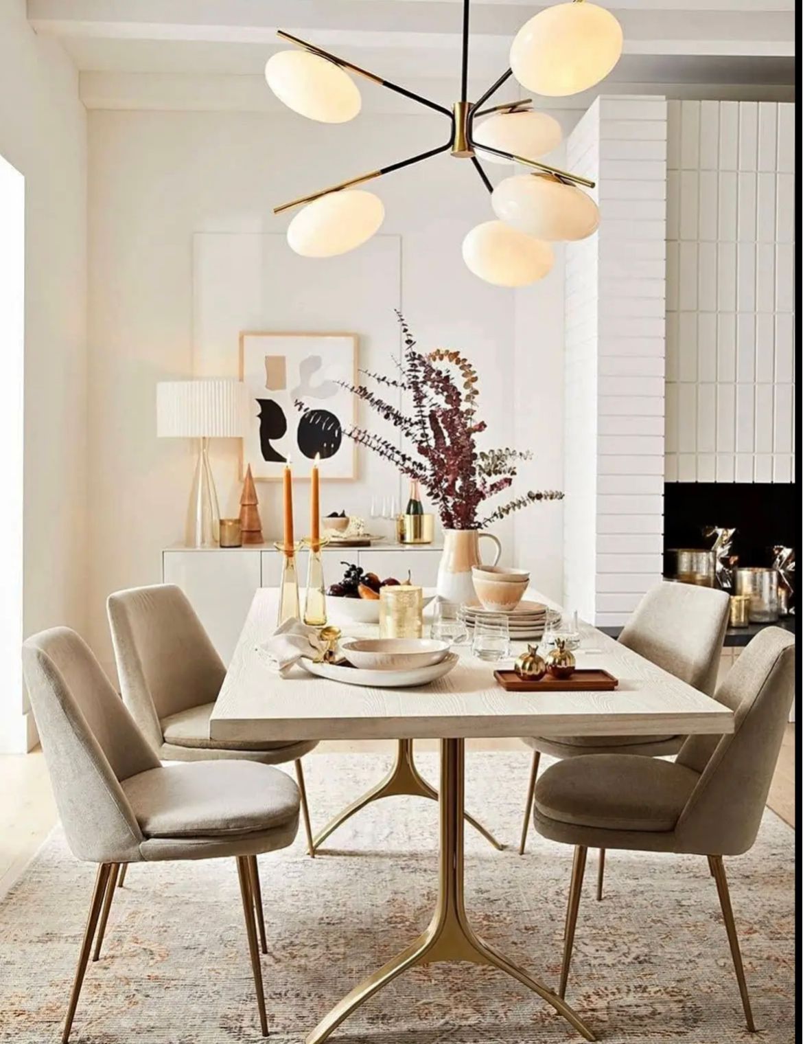 West Elm Avery Wishbone Dining Table 94” - NO CHAIRS- seats 8-10