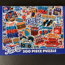 RoseArt: PepsiCola - 300 Pc Jigsaw Puzzle 23.5” X 16.5” New Sealed