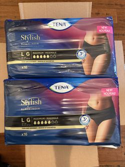 Tena Stylish - Women’s Briefs Diapers Size Large
