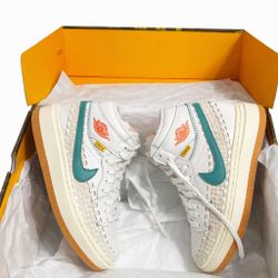 Air Jordan 1 Elevate Low Union LA White Teal Size 6.5 NEW (With Box)