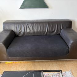 Black Leather Couch