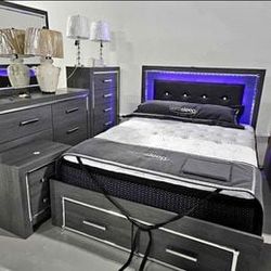 Dark Grey storage bedroom set for sale with free delivery