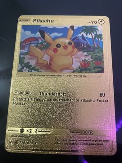 Pikachu Gold Card 