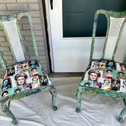 🪴 Amazing Vintage Frida Kahlo Chairs! Delivery Available! 🪴
