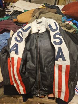 Vintage Michael Hoban USA Leather Jacket Men's 2XL