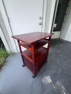 Wooden Rolling Desk